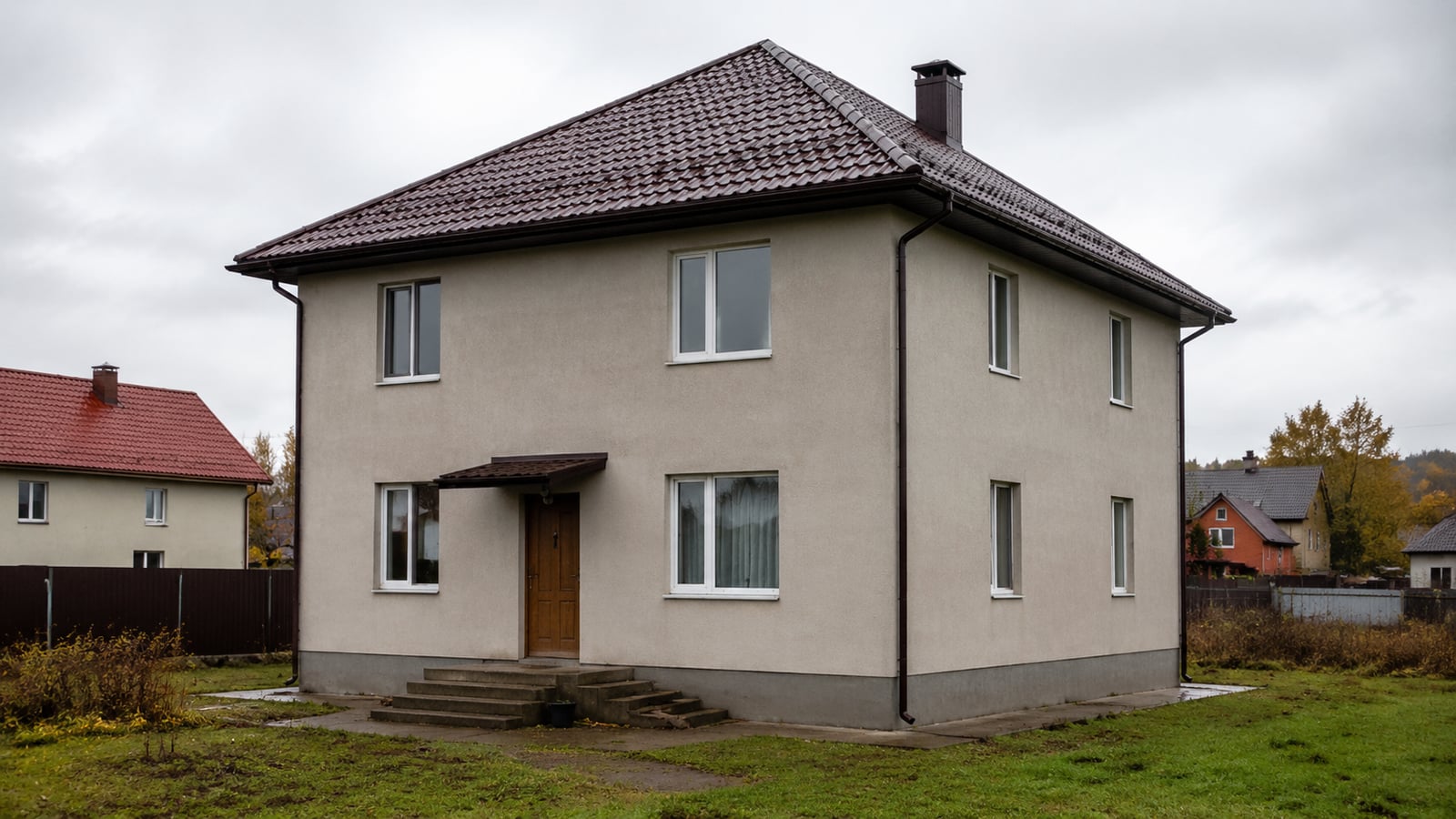 Вальмовая крыша с керамической черепицей, Красногорск, 225 м²