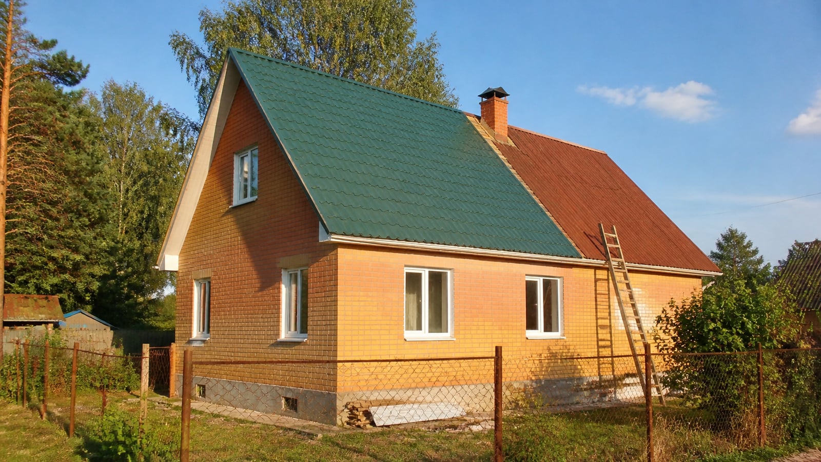 Замена ондулина на металлочерепицу, Жуковский, 105 м²